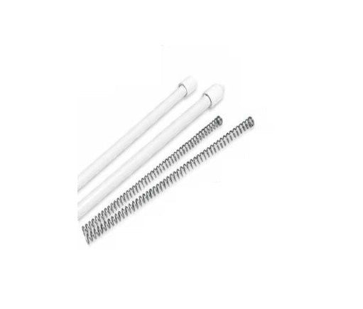 Coppia Bacchette Bastoni per tende con punta bianco 80 cm x 7 mm