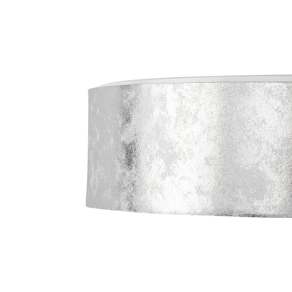 Lampada paralume in policotone Argento ø 45 cm Boho con stile moderno