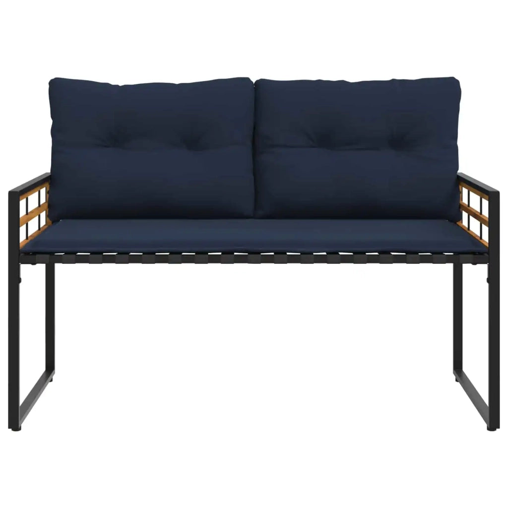 Set di Mobili da Esterno con cuscino 4 pz | Set Salotto da Giardino Navy