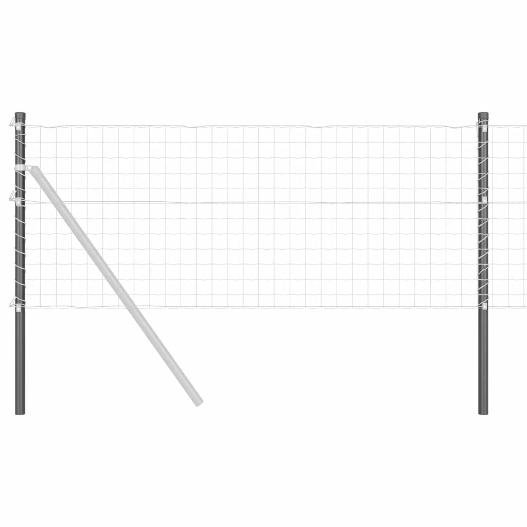 Palo della recinzione 2 pcs Grigio 70 cm 42012749