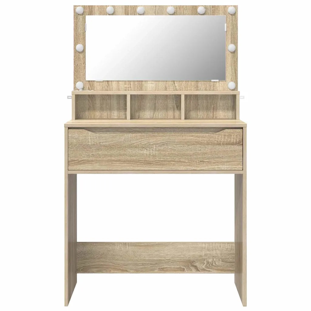 Toeletta | Tavoli da Trucco per Camera da Letto con cassetto Rovere Sonoma