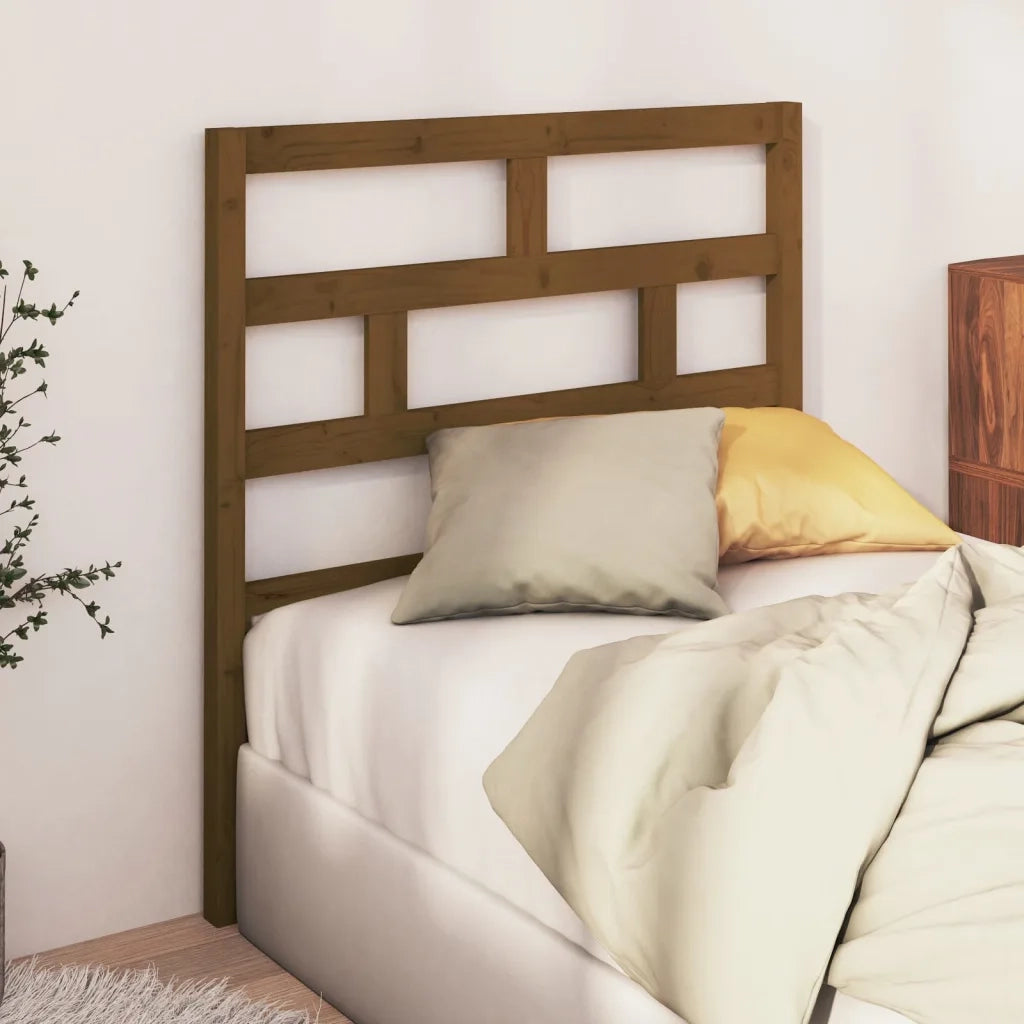 Testiera | Testata per Letto ambra 96x4x100 cm in Legno Massello di Pino