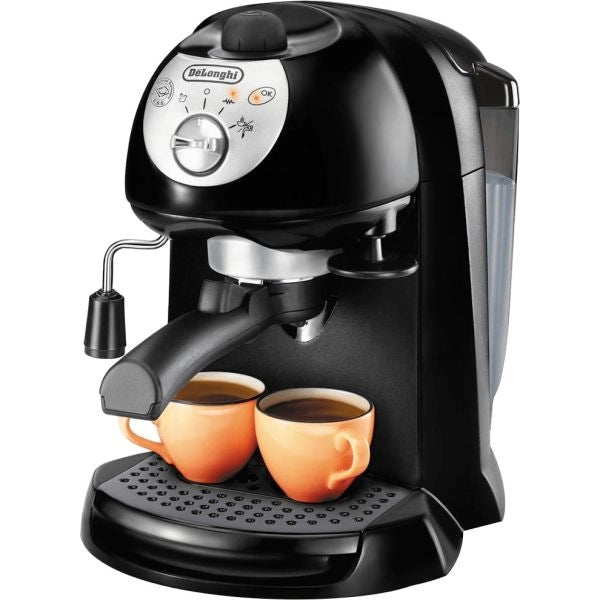 De’longhi ec201cd.b - macchina da caffè manuale espresso e cappuccino, polvere e cialde e.s.e., 1l, 1100w, nero - 0132151089