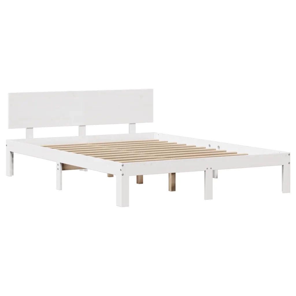 Giroletto con Testiera senza Materasso Bianco 140x200 cm 3306828