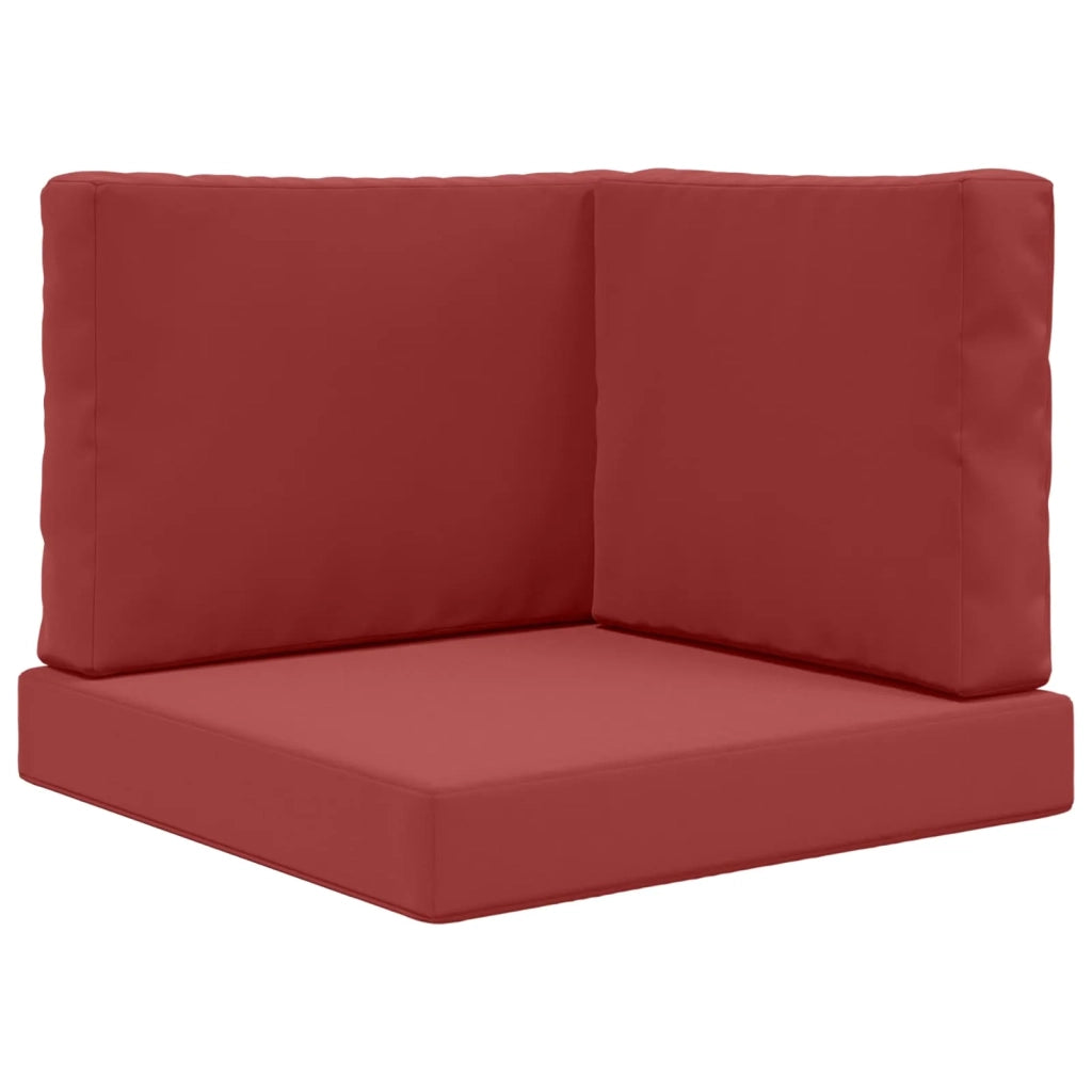 Cuscino per divano da esterno 3 pcs Rosso vino Poliestere 900753