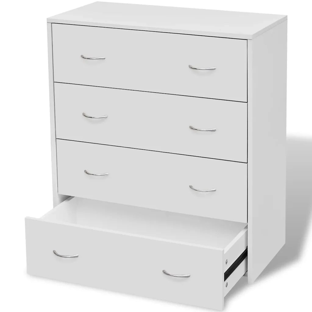 Credenza con 4 Cassetti-Buffet 60x30,5x71 cm Bianca