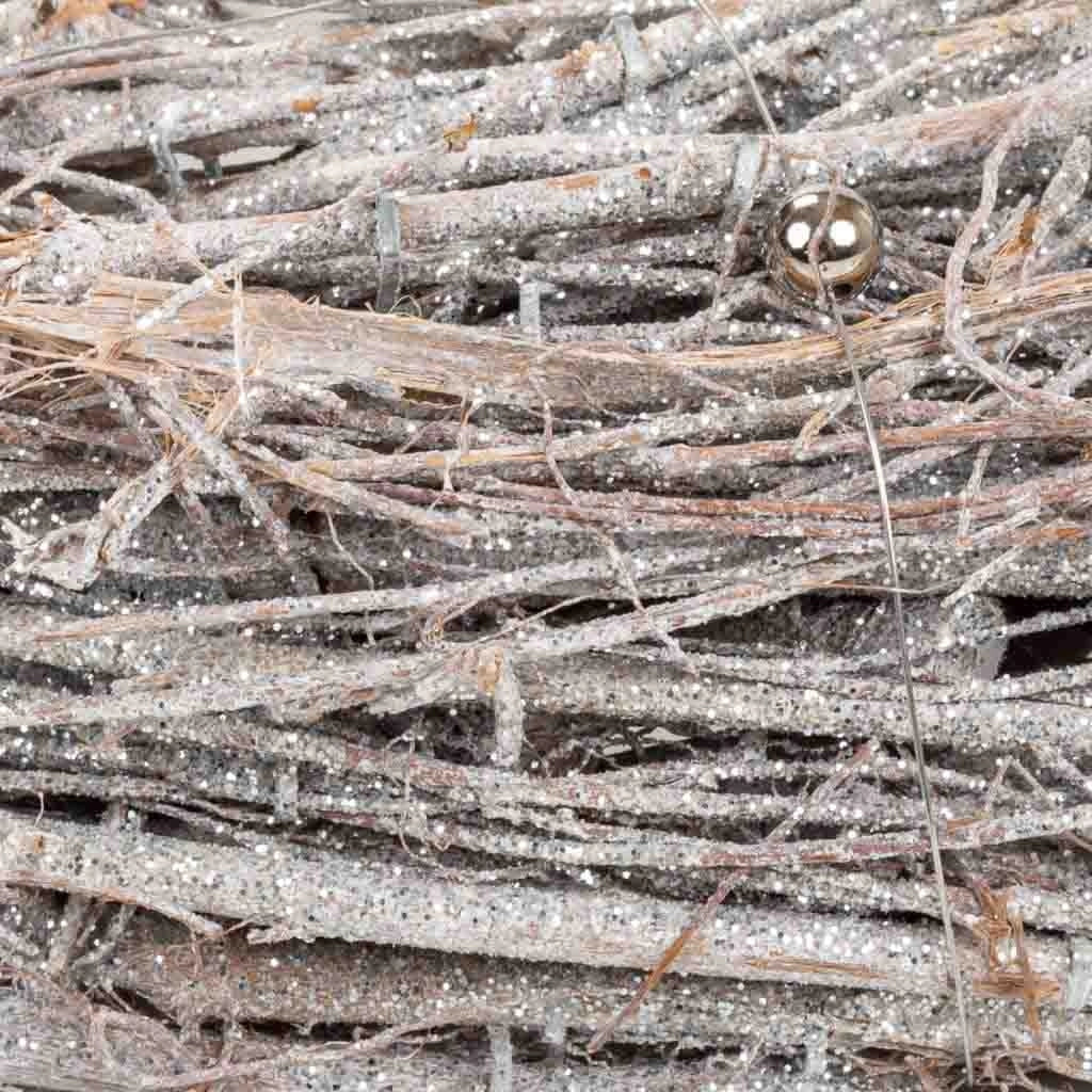 Ghirlanda decorativa in argento d30x6h