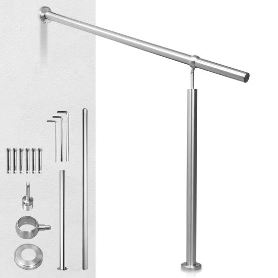 Leva per corrimano in acciaio inox, lunghezza 180cm, maniglia in acciaio inox, ringhiere in acciaio inox.