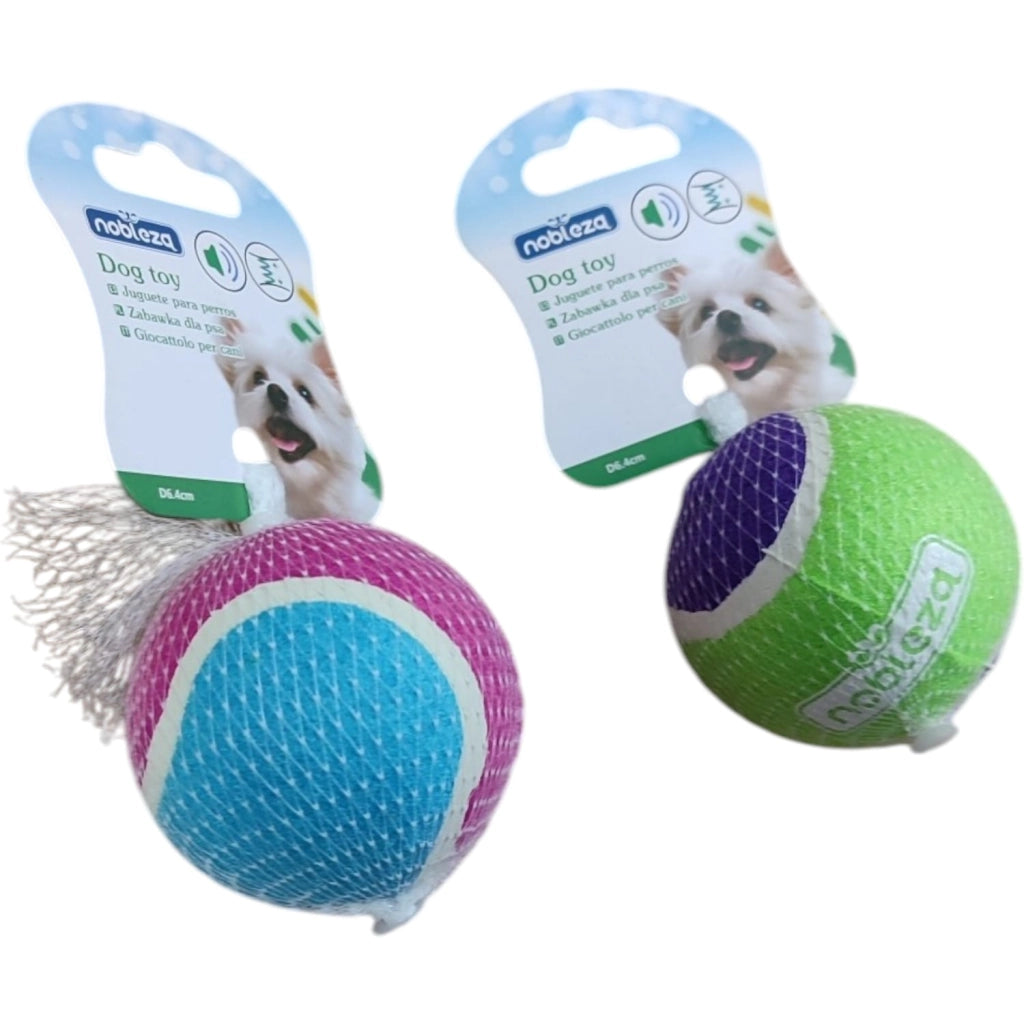 GIOCO PER CANI PALLINA DA TENNIS SONORA AD ALTA ELASTICITA'