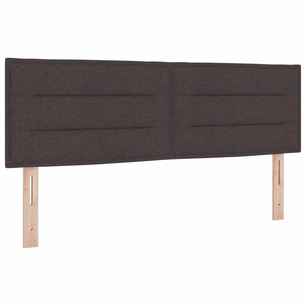 Letto box spring con materasso Marrone Scuro 140 x 190 cm 3452928