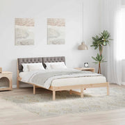 Struttura del Letto con testiera Marrone e taupe 150 x 200 cm 878602