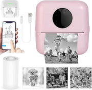 Stampante portatile per fotocopia mini termica per appunti e note - compatibile con iOS e Android - stampante mini rosa