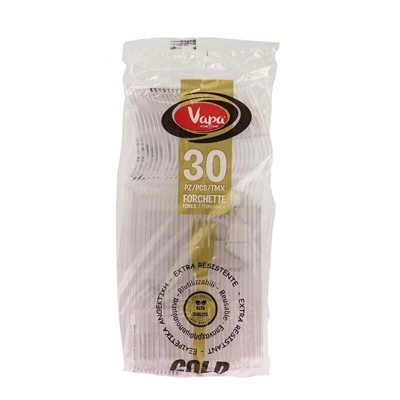 FORCHETTE RIUTILIZZABILI KRISTAL 30 PEZZI