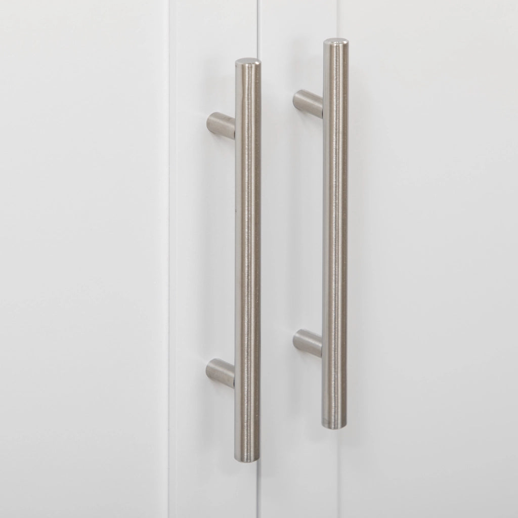 Carrello da cucina con ripiani ¨C Minimal ¨C Bianco 109x40x89