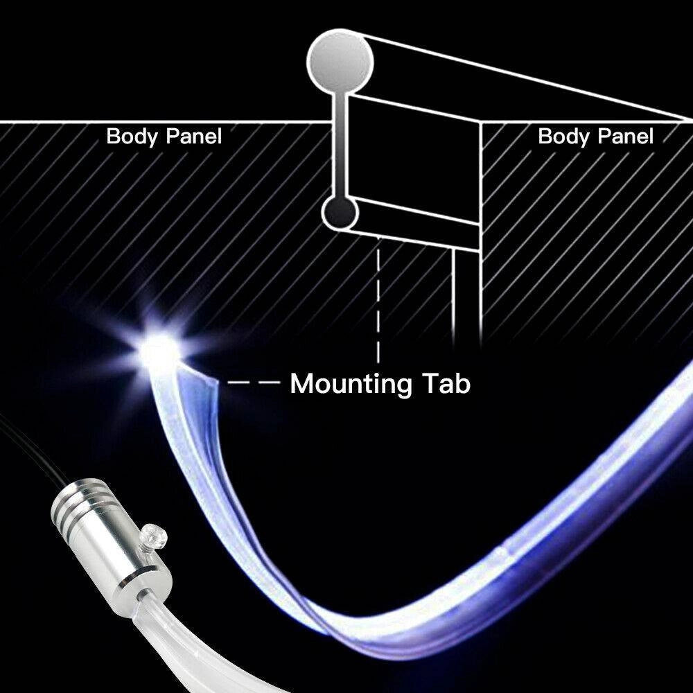 Trade Shop - Striscia Led Fluorescente Luci Ambiente Illuminazione Auto Con App Smartphone -