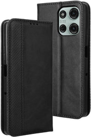 Portamonete in Pelle per Smartphone - Stile Retro - Nero