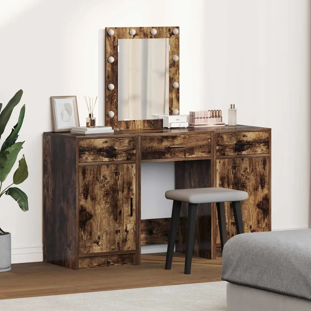 Toeletta | Tavolo da Trucco Marrone 50 x 41 x 135 cm Legno multistrato