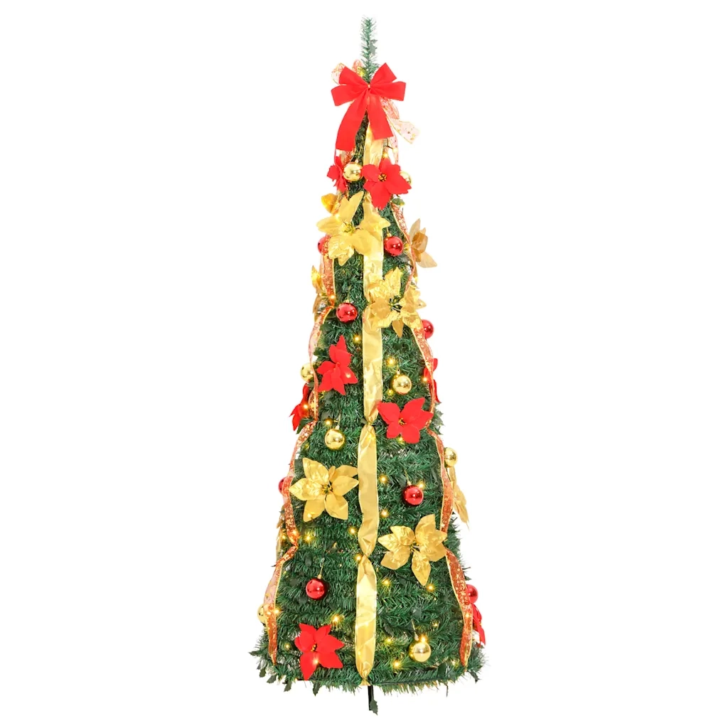 Albero di Natale Artificiale Pop-up con 200 LED Verde 210 cm 357763