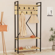 Celiera, Appendiabiti 7 Ganci, 180h cm Marrone Antracite