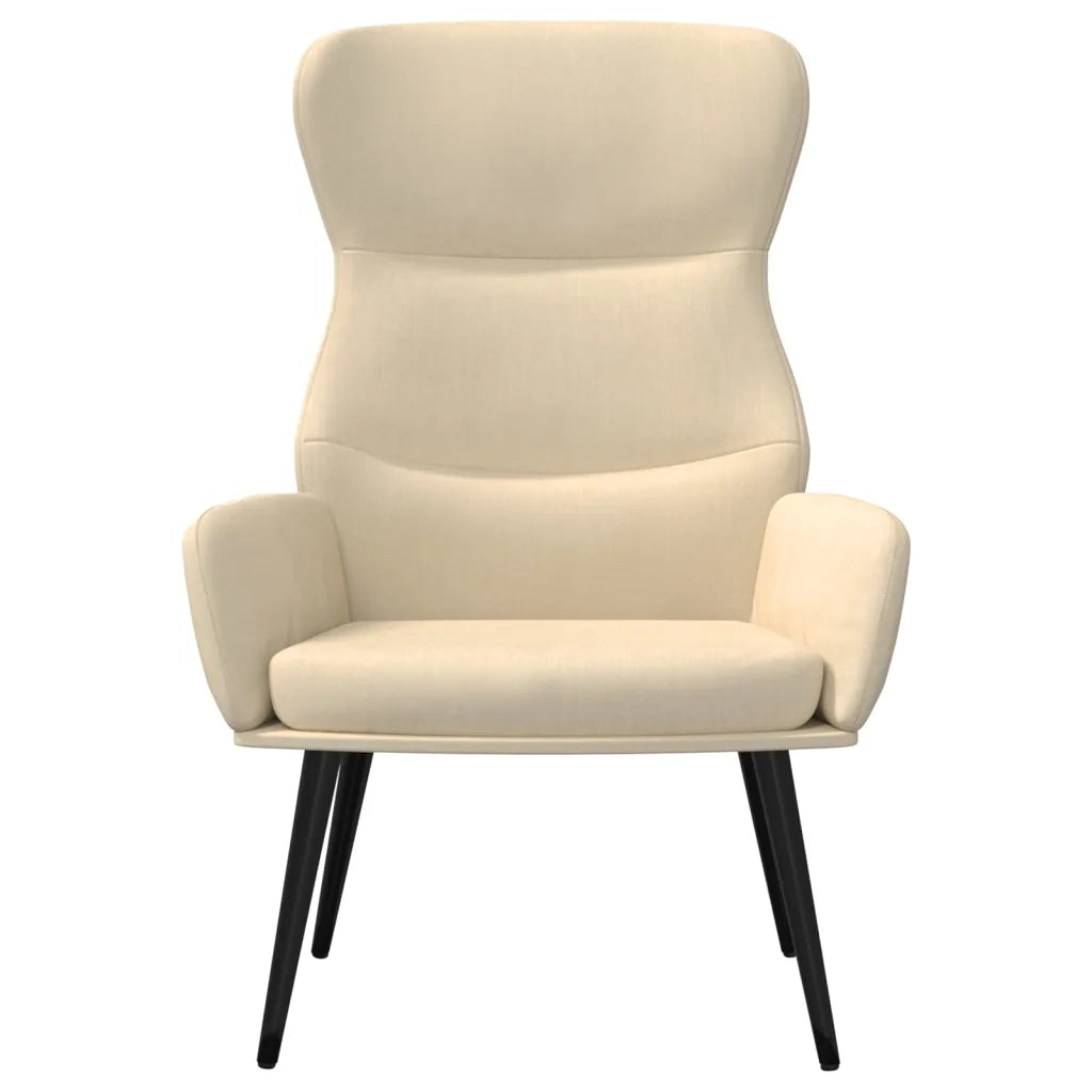 Sedia Relax Crema in Tessuto