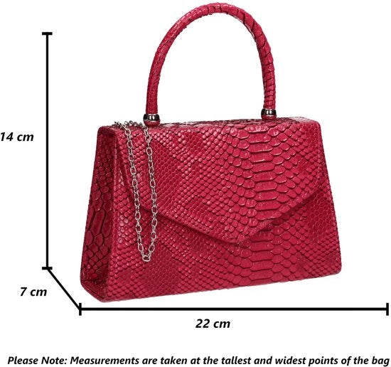 Borsa Clutch per Donna, Fucsia