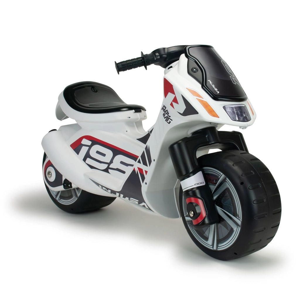 Moto Cavalcabile per Bambini Scooter Dragon Senza Pedali Bianco