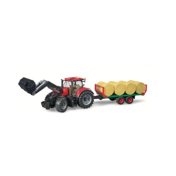 Mezzo agricolo bruder 03198 case trattore ih optum 300cvx con rimorchi