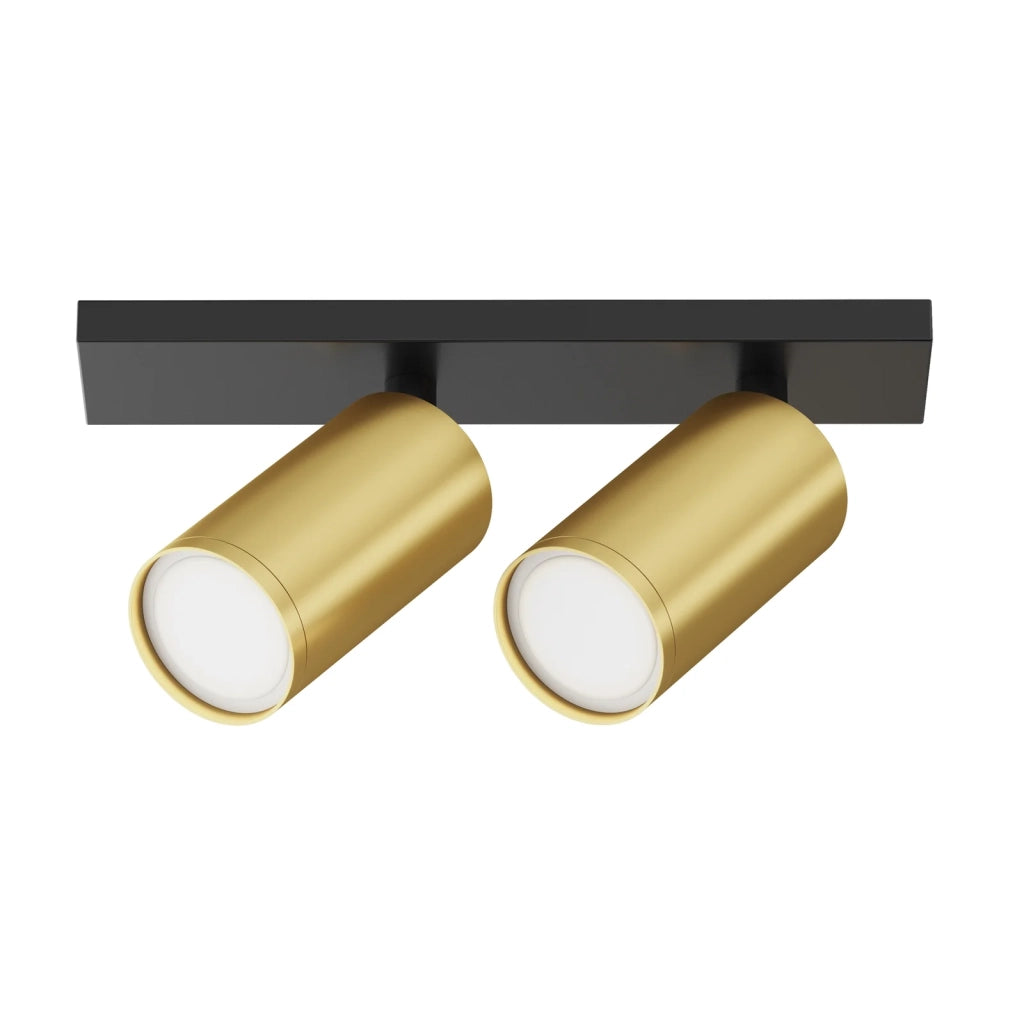 Maytoni Lampada da soffitto moderna FOCUS S 2 luci GU10 nero metallo