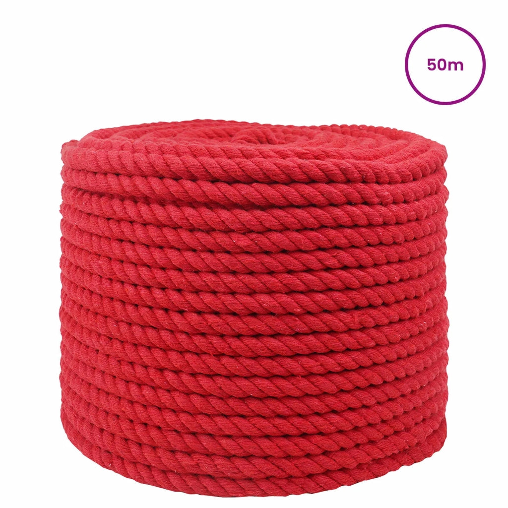 Corda | Fune Rosso 1 x 1 x 5000 cm Cotone