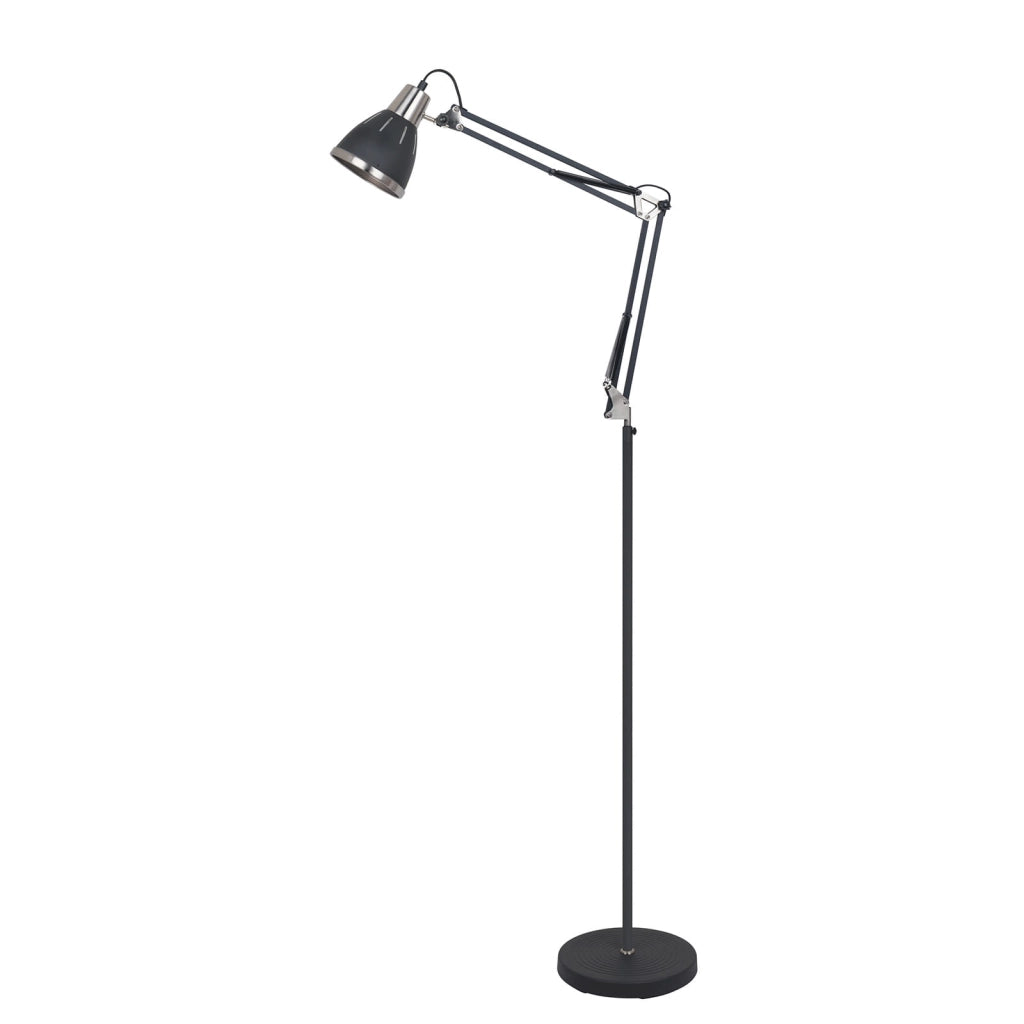 Lampada da terra Italux Remiro industriale nero E27