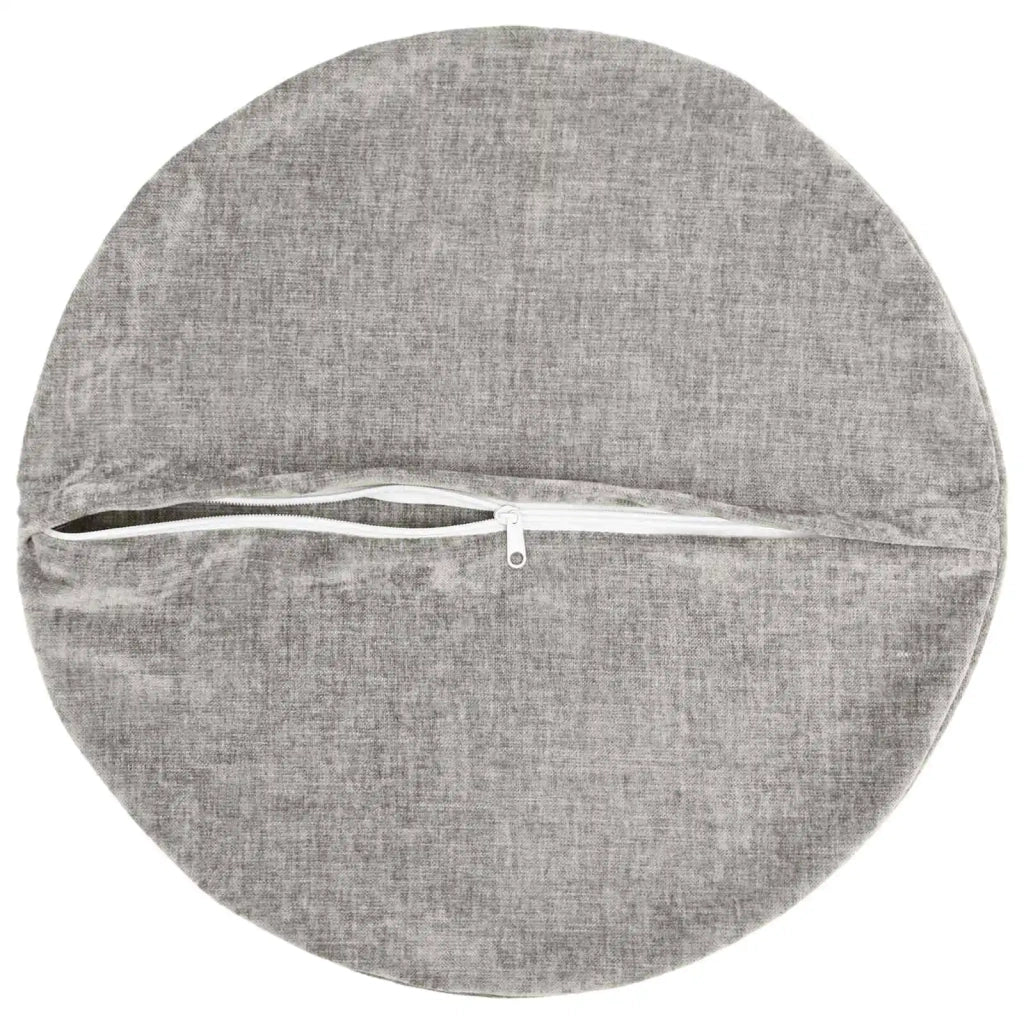 Federa 6 pz HEERLEN Grigio Chiaro Ø 60 cm Tessuto Chenille 922958