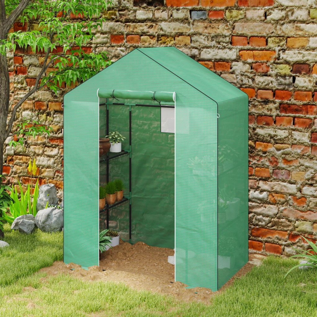 Serra da Giardino con Ripiani ¨C Xylo ¨C 143x74x190 cm Verde