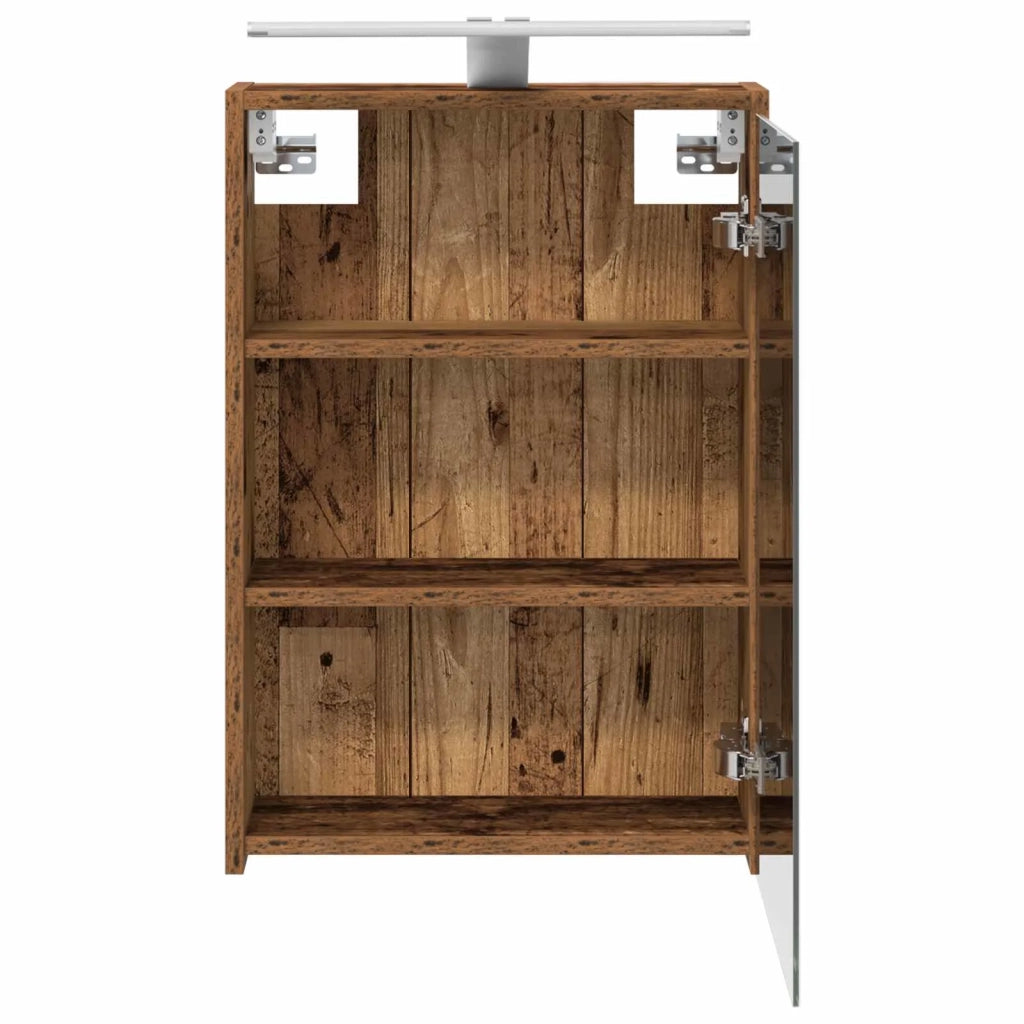 Mobiletto per specchio da bagno Legno vecchio 43 x 16 x 62.5 cm 889149