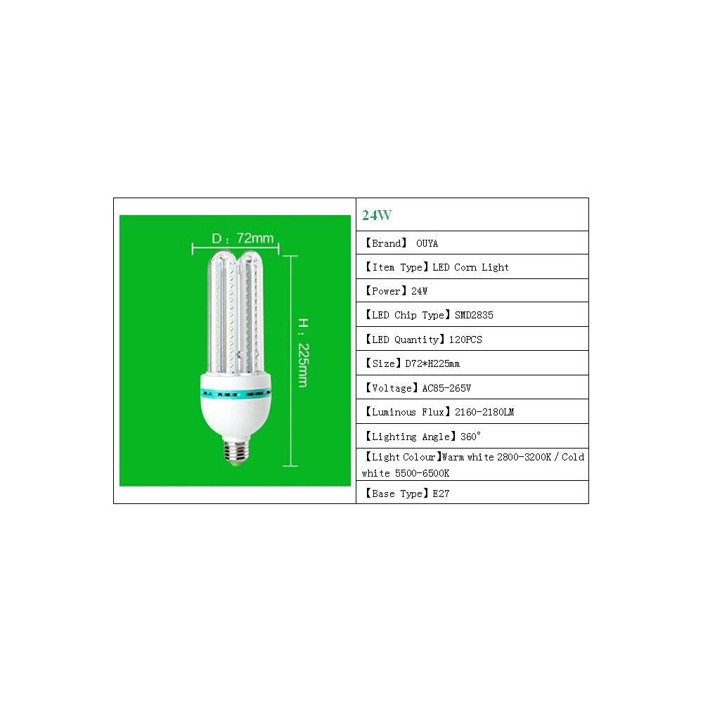 Trade Shop - Lampada Lampadina Led Faretto Di Ultima Generazione Ultra Luminosi Ed Efficienti - -bianco Caldo-40 Watt     -e27-