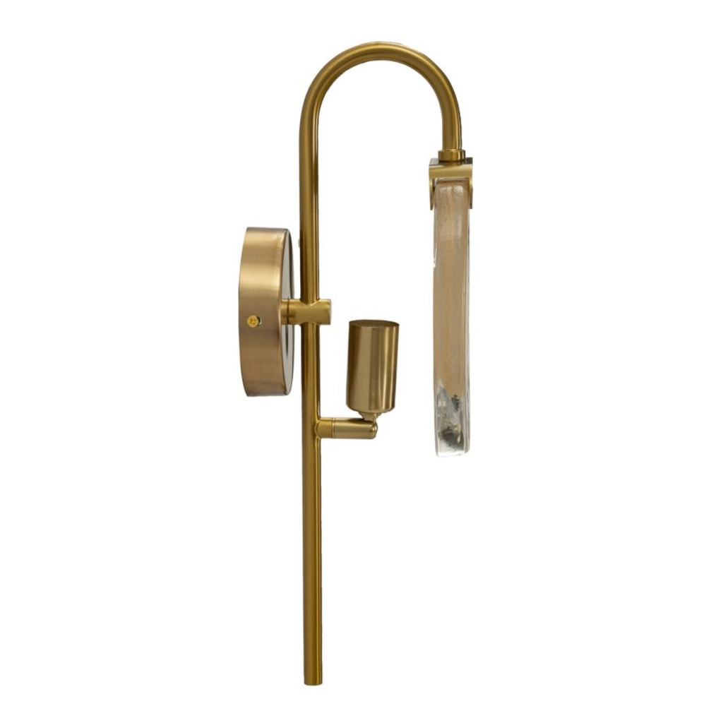Lampada a Parete VKH68, Oro, Metallo, 15x14x38 cm