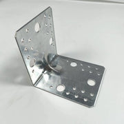 Angolo in legno - 10 pezzi - 105*105*90mm - 1,8mm spessore - Pannello angolare in acciaio galvanizzato - Installazione semplice per progetti DIY - Bevallatrice per pannelli L in legno - Resistentente all'ossidazione (Viti non incluse)