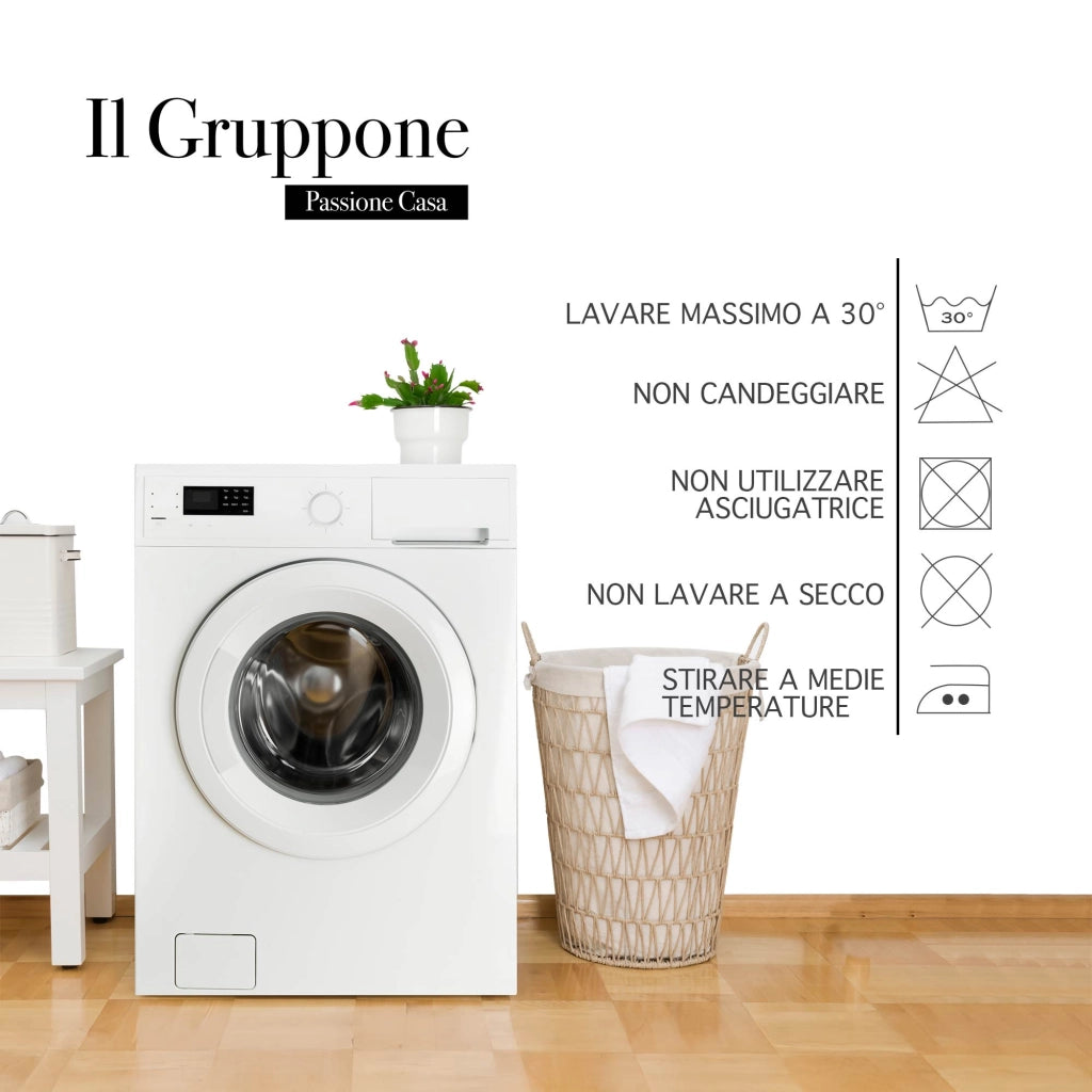 Trapunta Invernale Matrimoniale in Velluto con Stampa Digitale – Piumone Due Piazze Elegante e Morbido 500gr – Piumino Caldo Made in Italy per Inverno Foglieblu - Matrimoniale