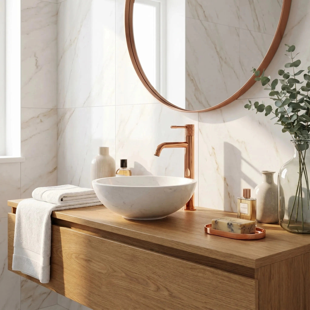 Rubinetto Da Lavabo Rea Venti Copper High