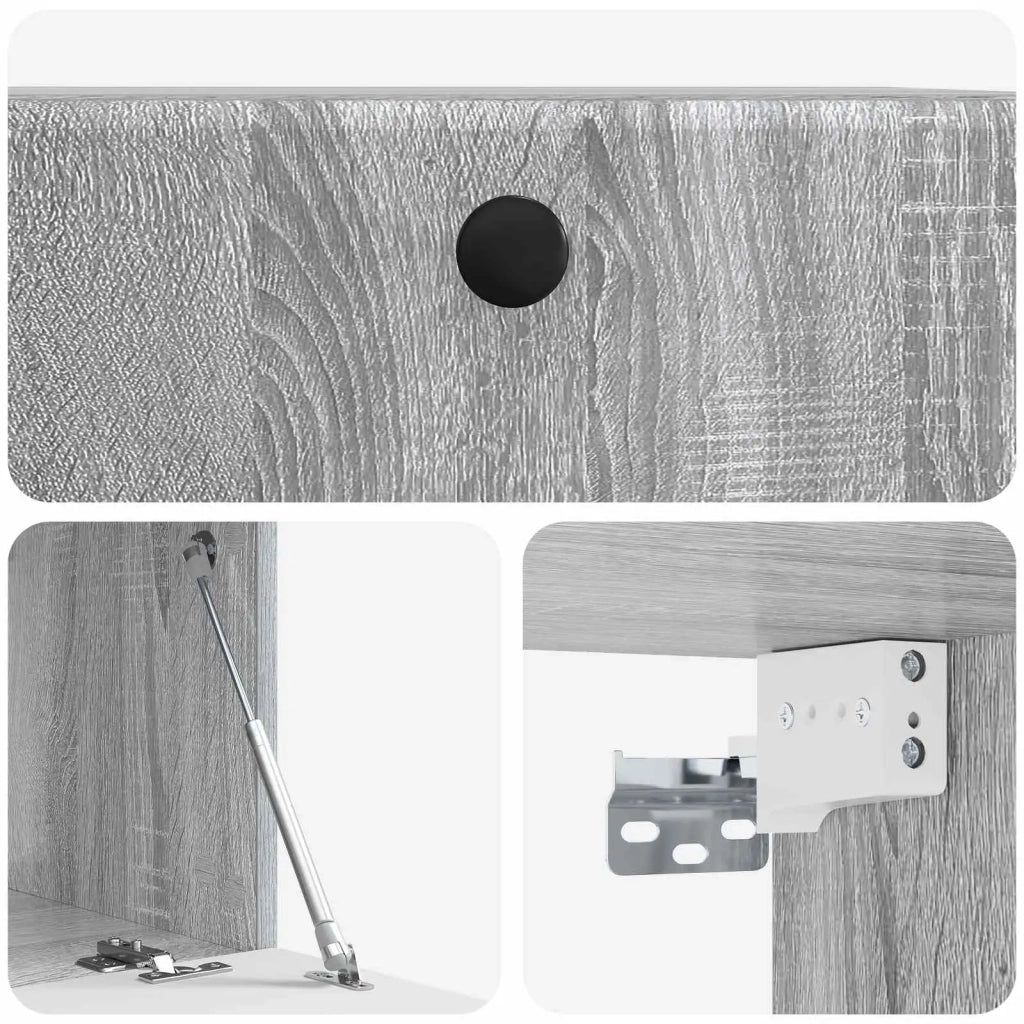 Mobile TV da Muro | Armadietto TV | Mobile Porta TV 59,5 x 41 x 30 cm Sonoma grigio