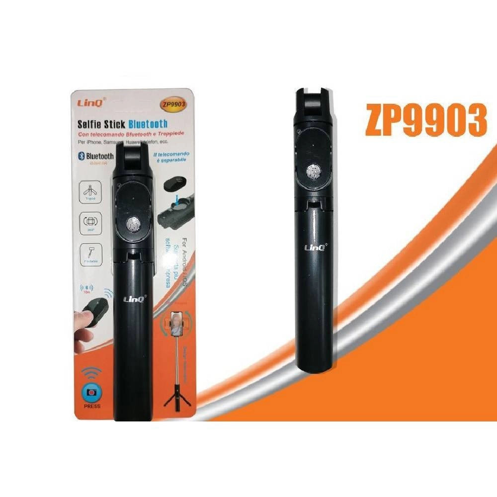 Trade Shop - Asta Supporto Selfie Jack Autoscatto Allungabile Bastone Stick Bluetooth Zp9903 -