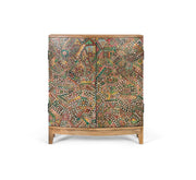 Credenza in legno massello di mango con due ante