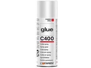 COLLA SPRAY PROFESSIONALE C400- - ml.400 spray - trasparente - 12 pezzi FAREN