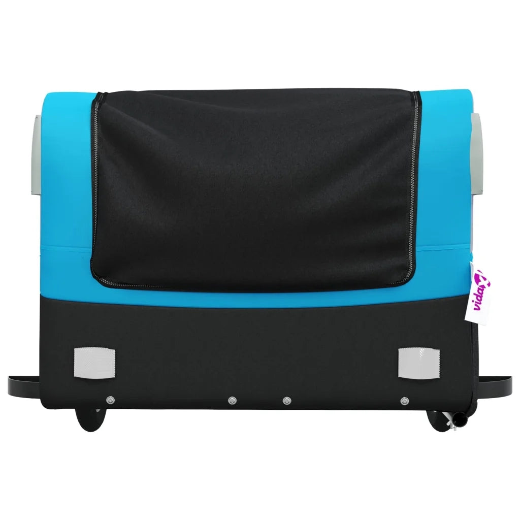 Rimorchio da Bici Nero e Blu 45 kg in Ferro CFW5671190