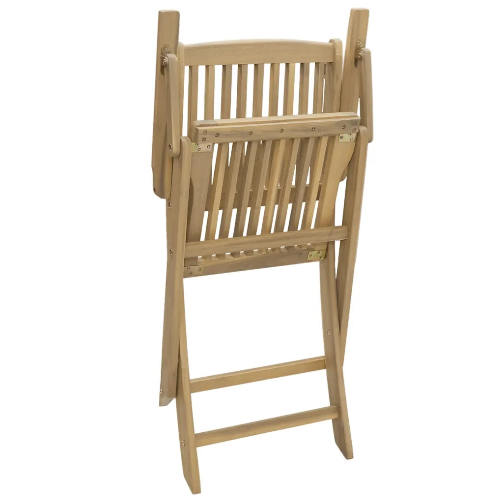 Sedie Giardino Pieghevoli 2 pz | Sedie da Esterno 54x61x88 cm Massello Acacia