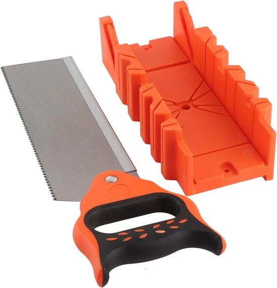 Tensionatore 30,5 cm - Multi-angolo Segatutto - Lame Precise 90°/45°/22,5° - Progettazione Ergonomica - Set Completo con Segatutto e Morsa - Set di Segatura