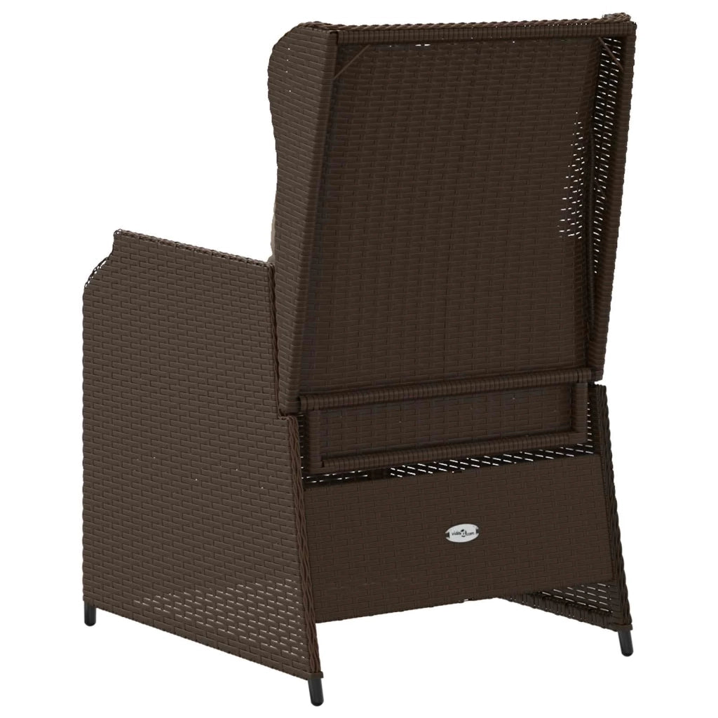 Panchina da giardino 2 pcs Marrone polyrattan 3394486