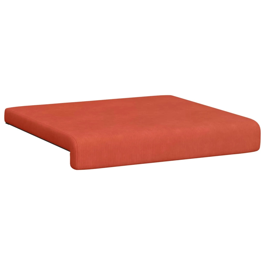 Cuscino per panchina 4 pcs corduroy Rosso Arancio 42043141
