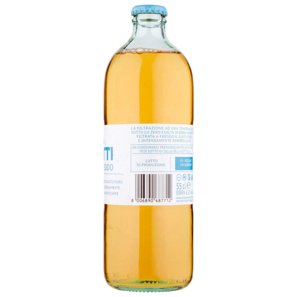Birra moretti filtrata a freddo 24 bottiglie da 55 cl