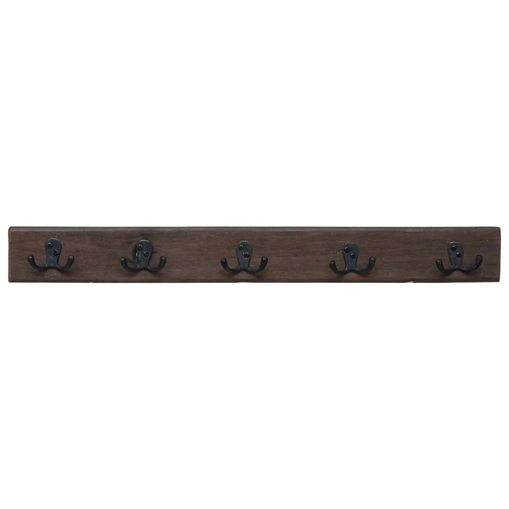 Gruccia Marrone 60 x 7 x 8 cm Legno Recuperato Massello CFW7412483