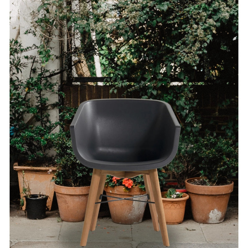 Set di 2 sedie AMALIA Eucalyptus HARTMAN - Antracite